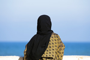 Muslim Woman wearing headscarf