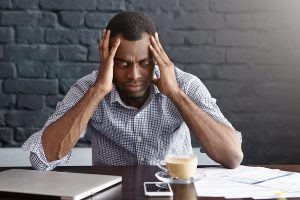 Employee with migraine headache needs FMLA leave.