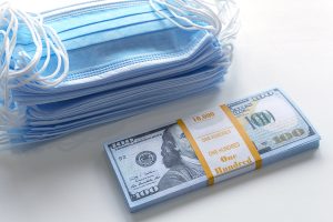 Employee seeks commissions for selling PPE